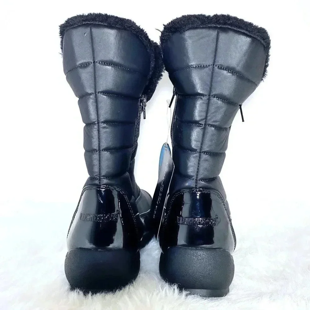 Weatherproof Black Winter Snow Boots Size 10 NWT